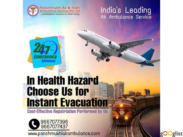 Hire Panchmukhi Air Ambulance Service in Delhi with Proper Medical Care