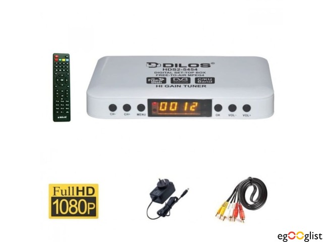 DILOS HDS2-5454 Free-To-Air Full HD DVB-S2 Set-Top Box