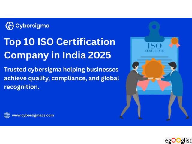 Top 10 ISO Certification Company in India 2025